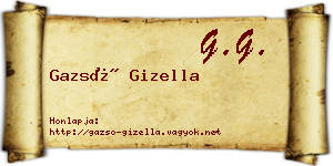Gazsó Gizella névjegykártya